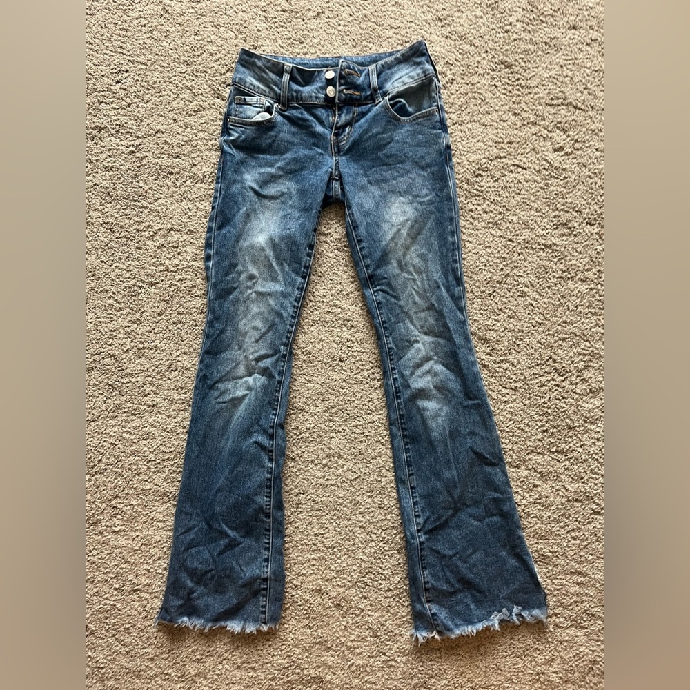pacsun bootcut medium wash jeans- lowrise size 24
